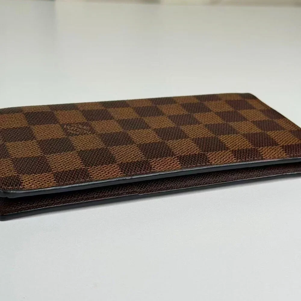 Louis Vuitton Damier Ebene Wallet with Classic Checkerboard Design